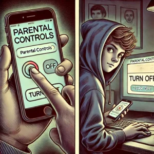 Shows a Child Turning Off parental controls